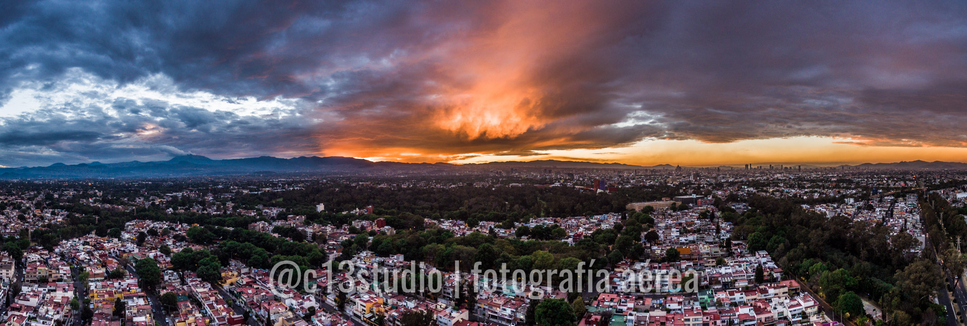 Atardecer en Campestre Churubusco